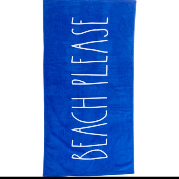 Rae Dunn Other - ☀️👙Rae Dunn Beach Towel BEACH PLEASE 🏖 ☀️Summer